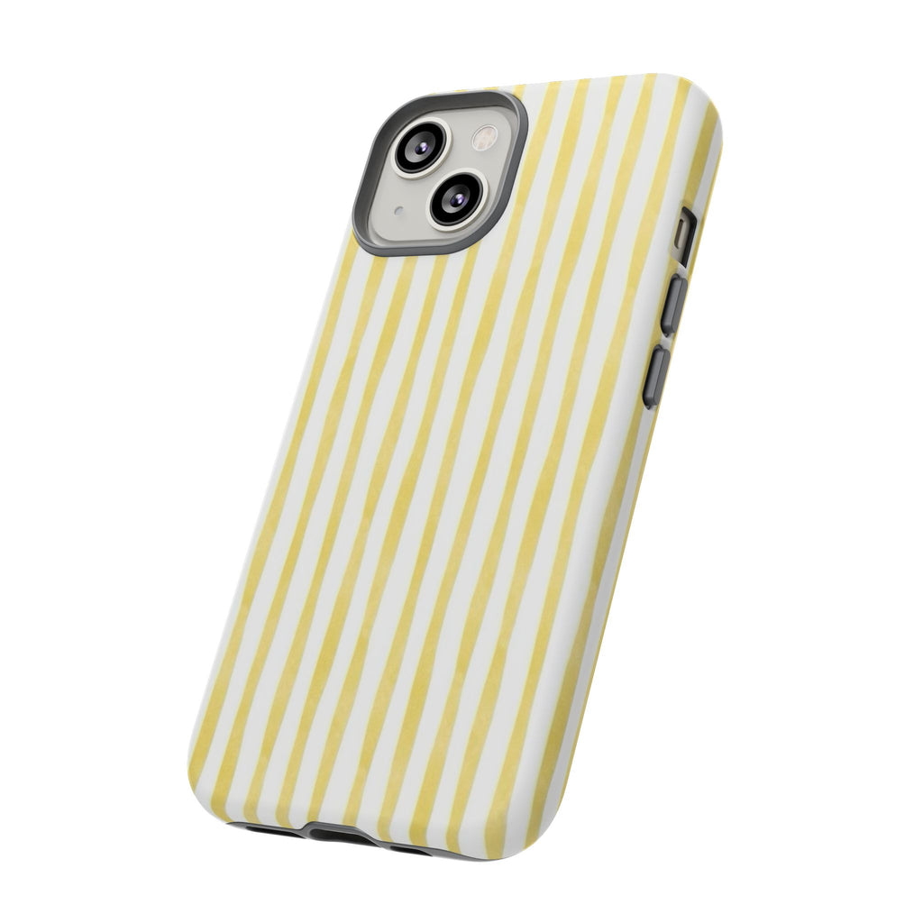 Yellow Stripes Tough Phone Case