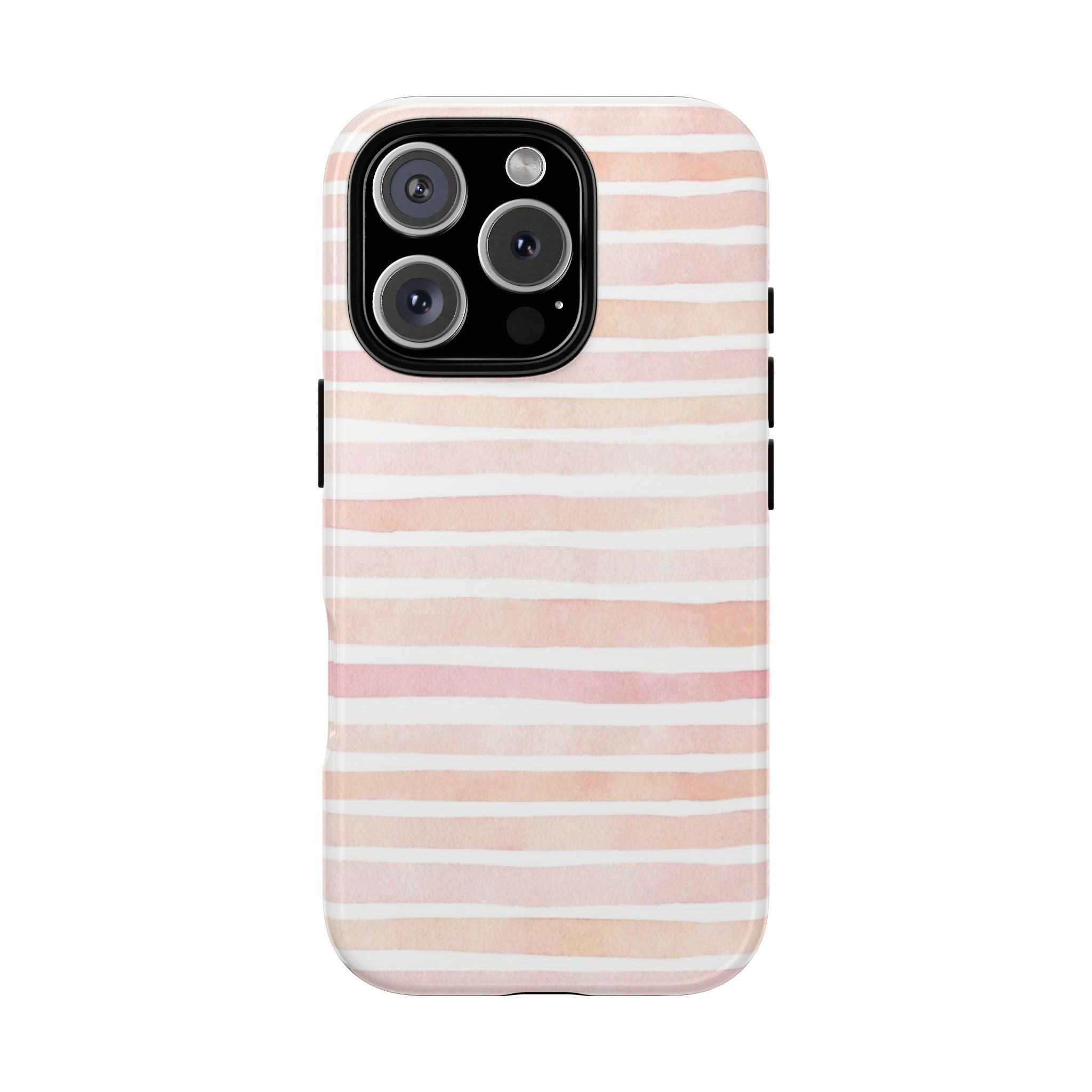 Pink Stripes Tough Phone Case