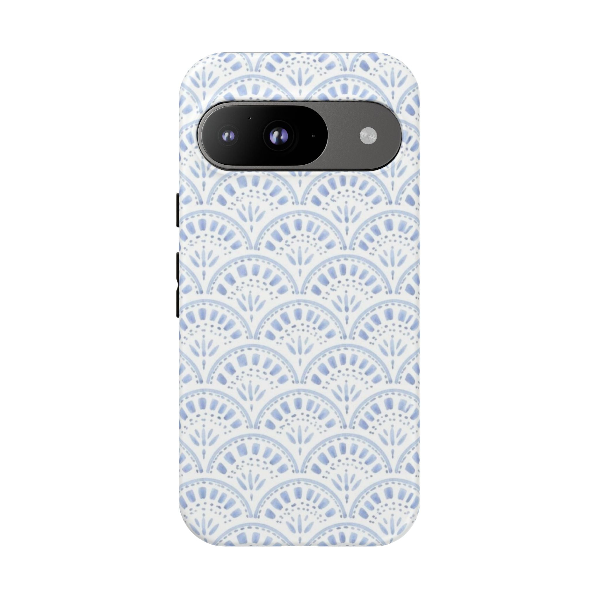 Blue Scallop Pattern Tough Phone Case