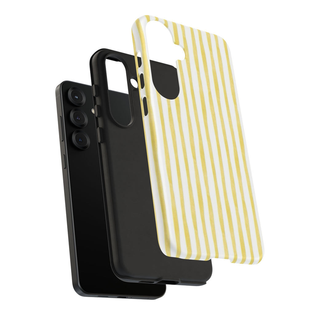 Yellow Stripes Tough Phone Case