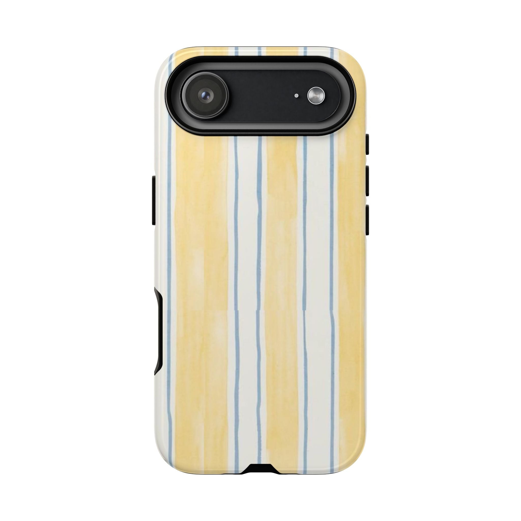 Yellow & Blue Stripes Tough Phone Case