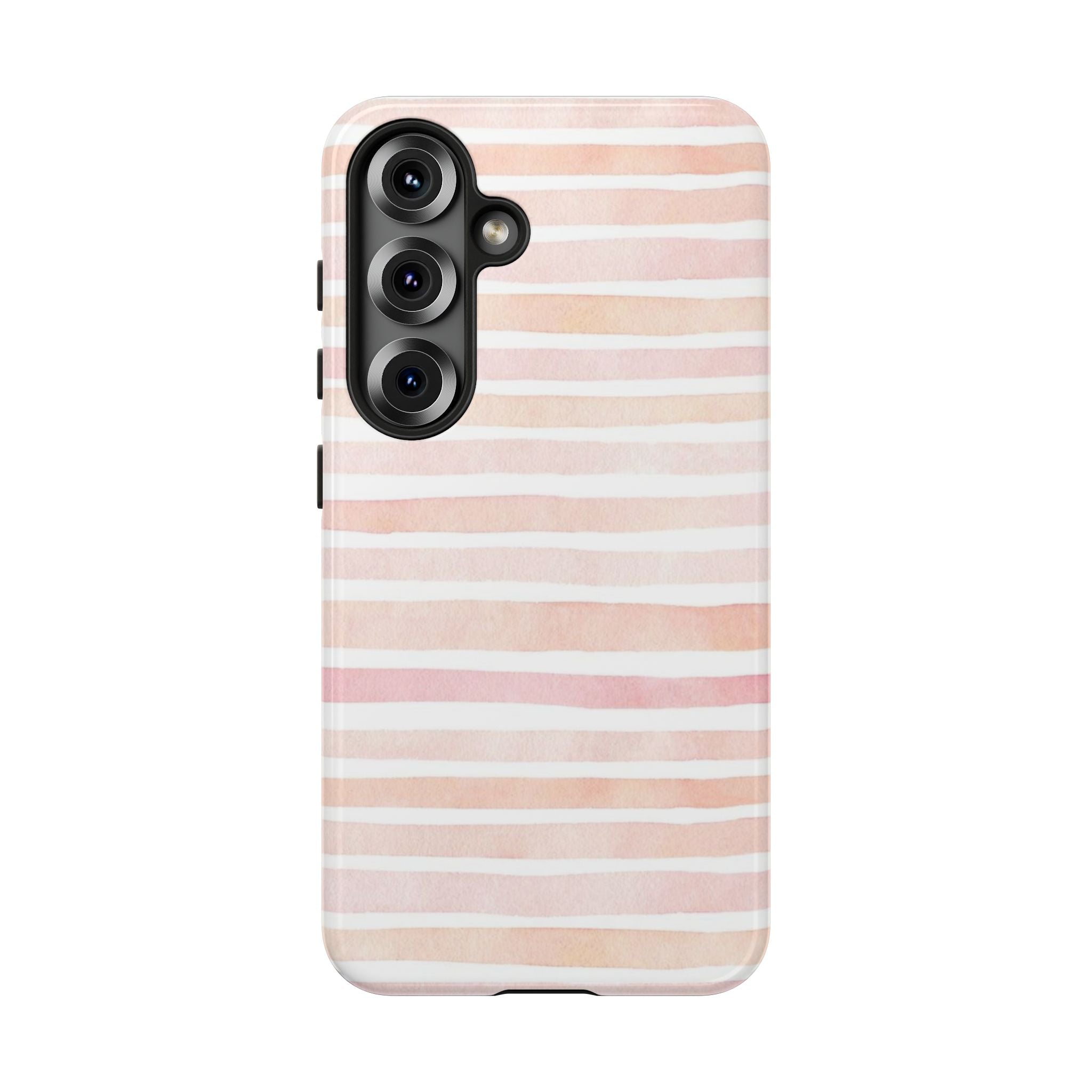 Pink Stripes Tough Phone Case