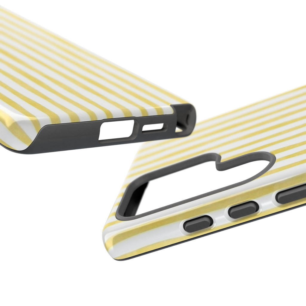 Yellow Stripes Tough Phone Case