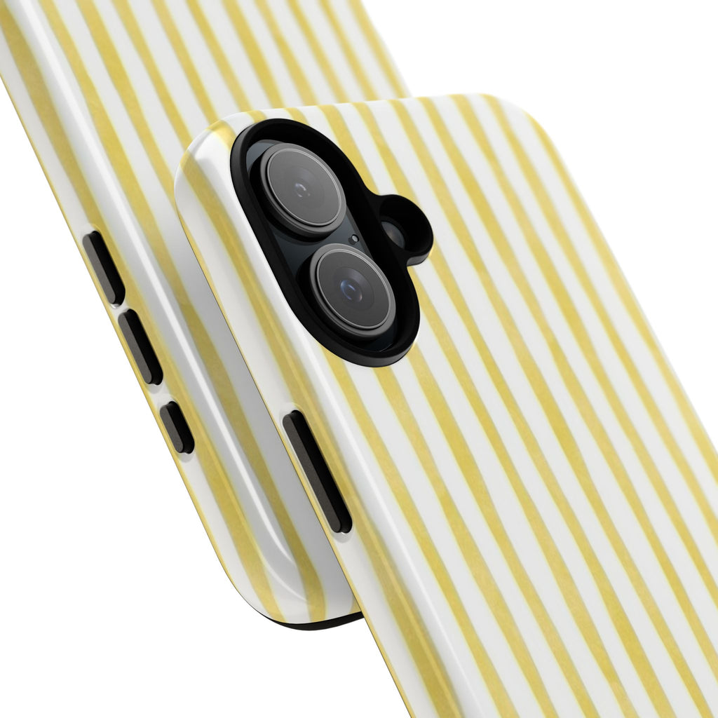 Yellow Stripes Tough Phone Case